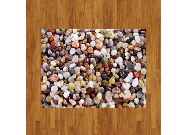 Наклейка на пол Камни различных форм и цветов